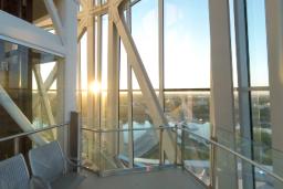 Une vue de l'intérieur de la Tour de l'espoir Israel Asper du Musée.