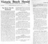 Une coupure de journal avec le titre, en anglais, « La barrière doit rester en place ».