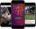 Trois téléphones intelligents sont posés ensemble, face à la caméra. Chaque téléphone affiche une image de l'application « Un voyage d'inspiration » du Musée.