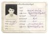 Carte d’identité blanche avec photo.